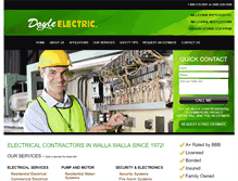 Tablet Screenshot of doyleelectric.com
